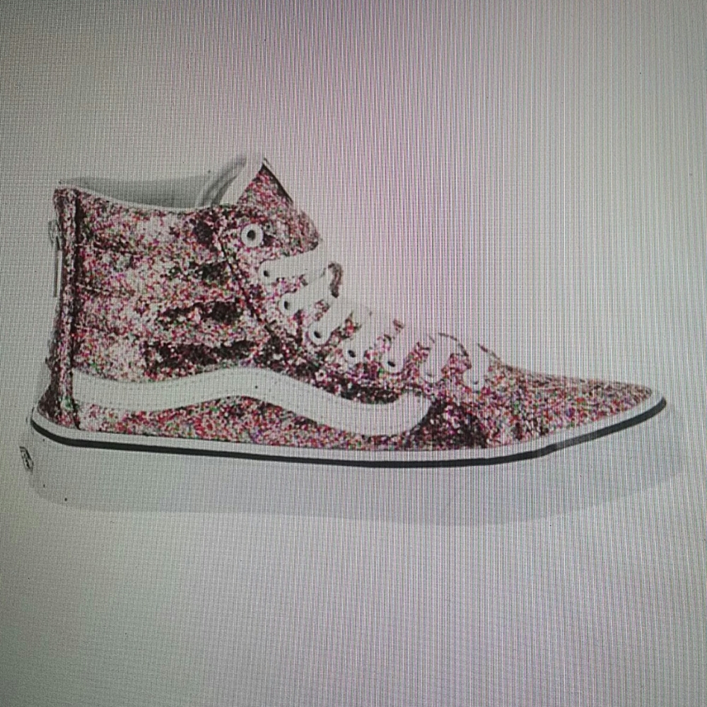 VANS - Sk8-HI Slim Zip Chunky Glitter Skate Shoe